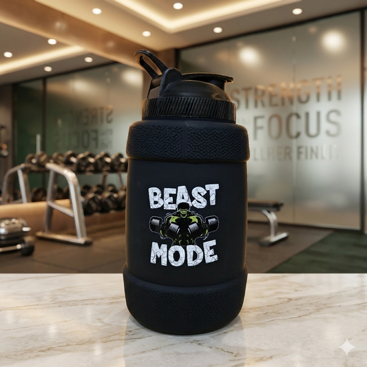 Revive 1.5L Black Premium Gym Gallon bottle