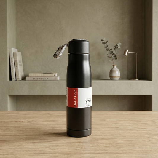 Premium 510ml Stainless Steel Insulated Cola Bottle with Carry Strap