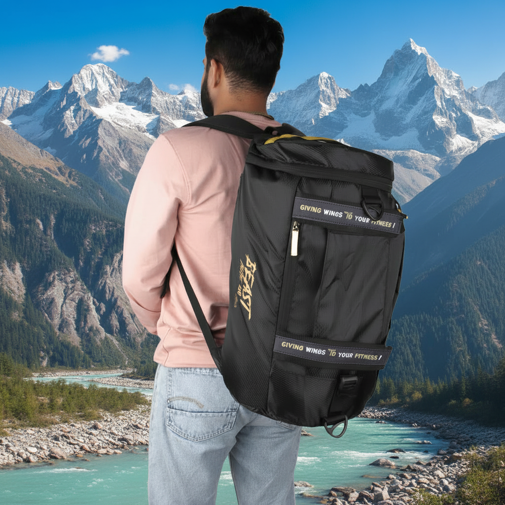 DF 15 Convertible Gym Backpack with Bottle Holder & Multi-Use Design