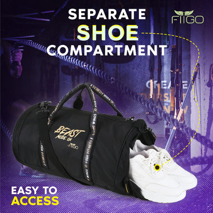 DF 11 Sports Gym Bag with Shoe Compartment & Bottle Holder