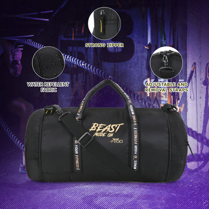 DF 11 Sports Gym Bag with Shoe Compartment & Bottle Holder
