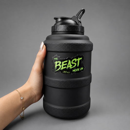 Prism 2.5L Black Gym Premium Gallon Water Bottle