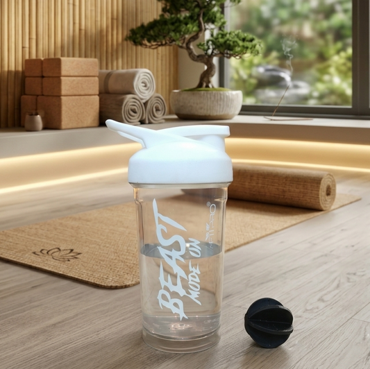 Agni 500ml Shaker Bottle – Beast Mode On Printed Durable Plastic Mixing Bottle for Gym & Supplements