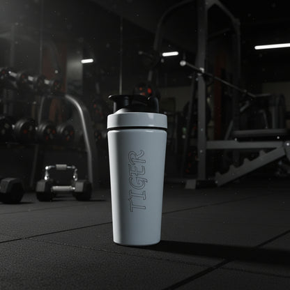 Premium Stainless Steel Gym Shaker Bottle with Leakproof Lid | Protein Mixer & Fitness Shaker for Gym, Workout & Sports