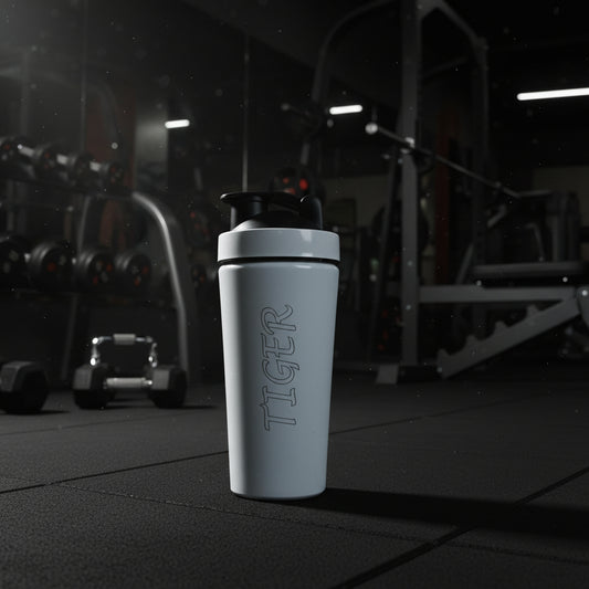 Premium Stainless Steel Gym Shaker Bottle with Leakproof Lid | Protein Mixer & Fitness Shaker for Gym, Workout & Sports