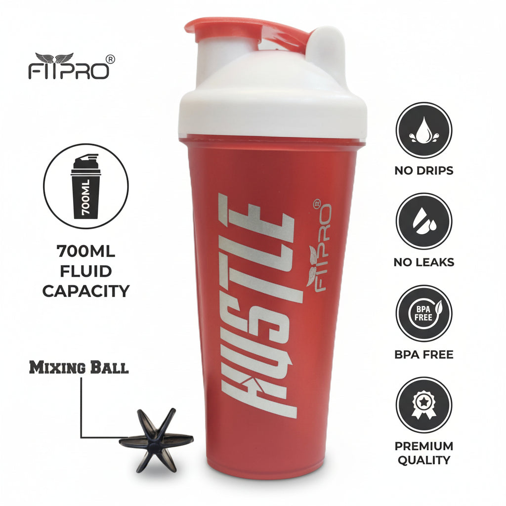 Basic Protein Shaker Bottle 700ml - PP Plastic