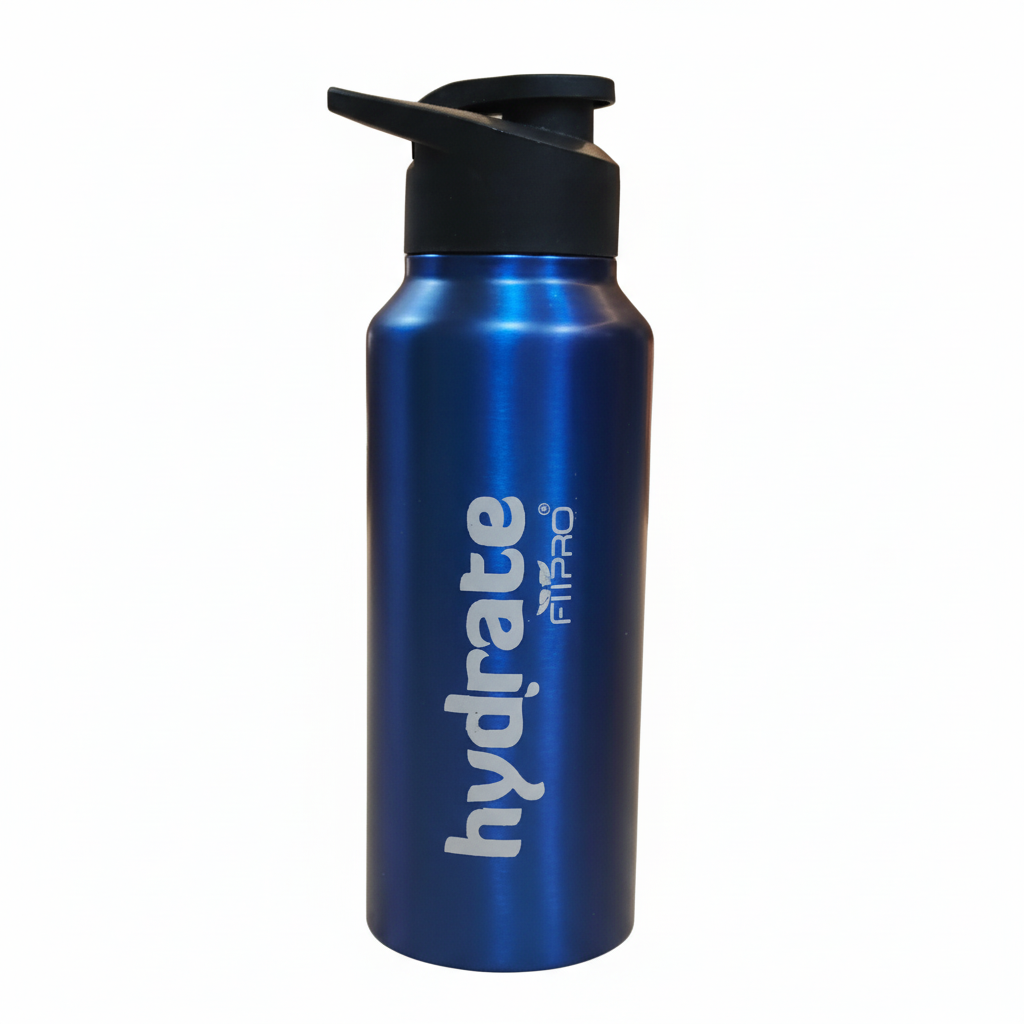 Classic Hydrate 750ml Stainless Steel Water Bottle - Flip Top Cap for Office & Personal Use