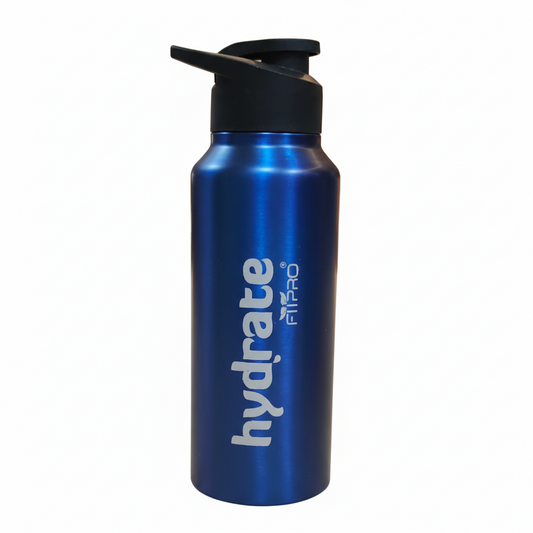 Classic Hydrate 750ml Stainless Steel Water Bottle - Flip Top Cap for Office & Personal Use