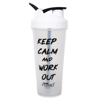 Fantastic Protein Shaker 700ml - Keep Calm & Work Out - Gym & Personal Use