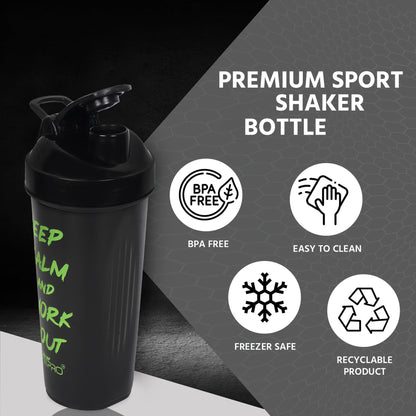 Fantastic Protein Shaker 700ml - Keep Calm & Work Out - Gym & Personal Use