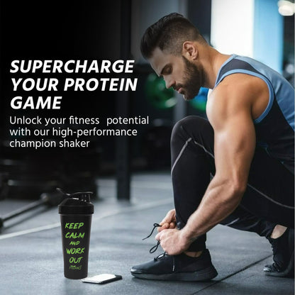 Fantastic Protein Shaker 700ml - Keep Calm & Work Out - Gym & Personal Use