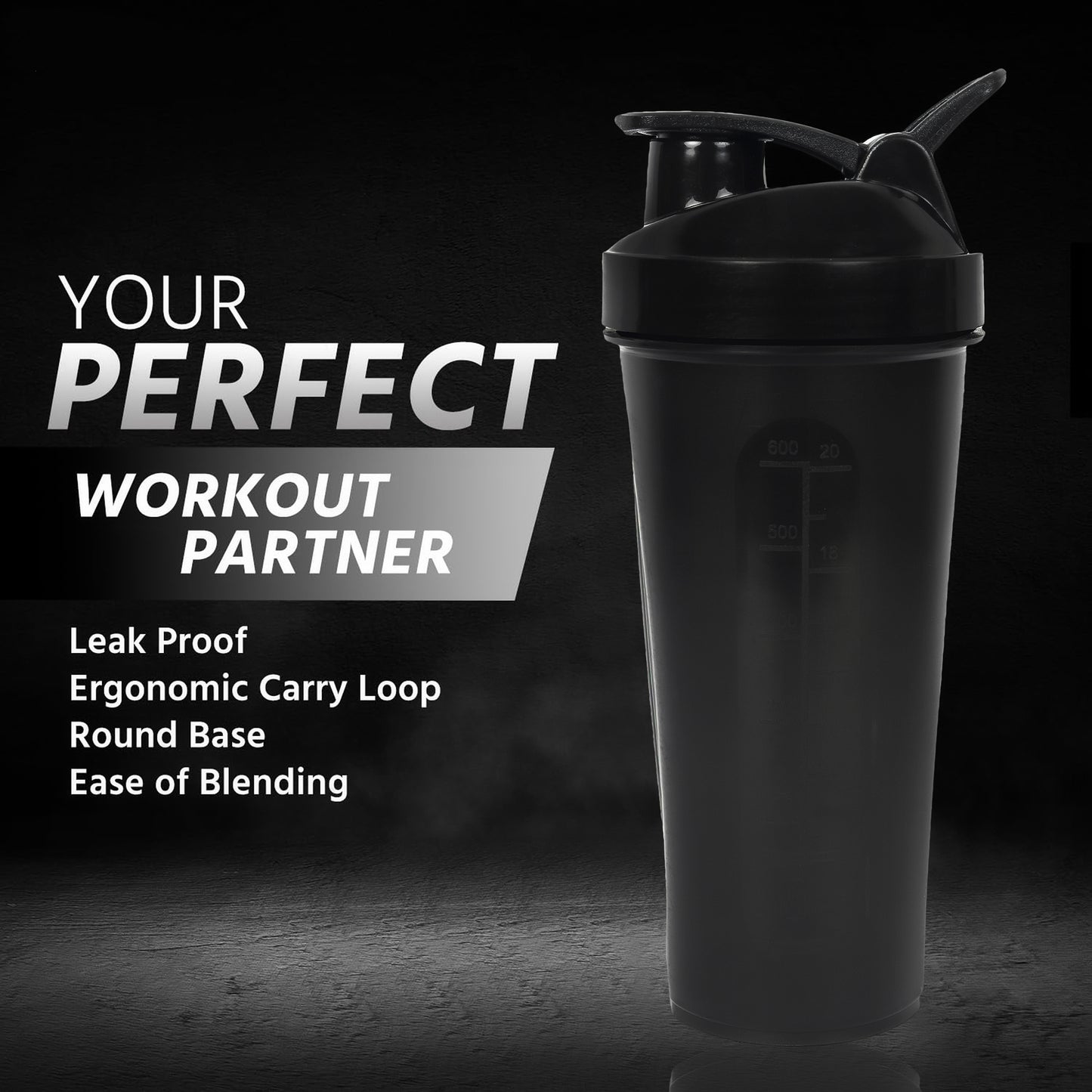 Fantastic Protein Shaker 700ml - Keep Calm & Work Out - Gym & Personal Use