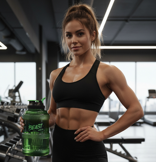 PRISM Water Bottle 2.5 Litre – Large Capacity Fitness Bottle with Mixing Ball