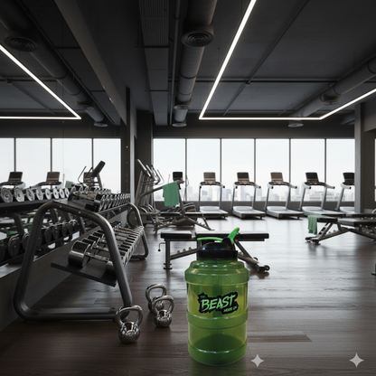 PRISM Water Bottle 2.5 Litre – Large Capacity Fitness Bottle with Mixing Ball