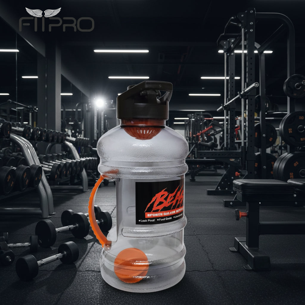 Hulk Sports Gallon Water Bottle 1500ml - Flip Top Cap with Mixing Ball