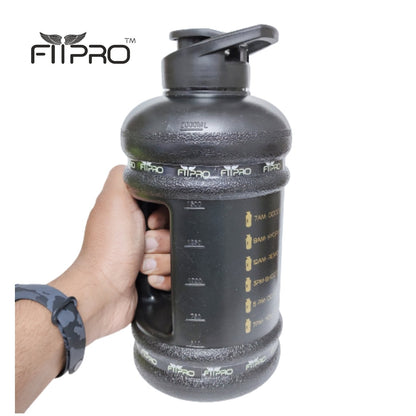 Hydra 2.2L Gym Gallon Bottle – BPA-Free, Leak-Proof Black Water Bottle