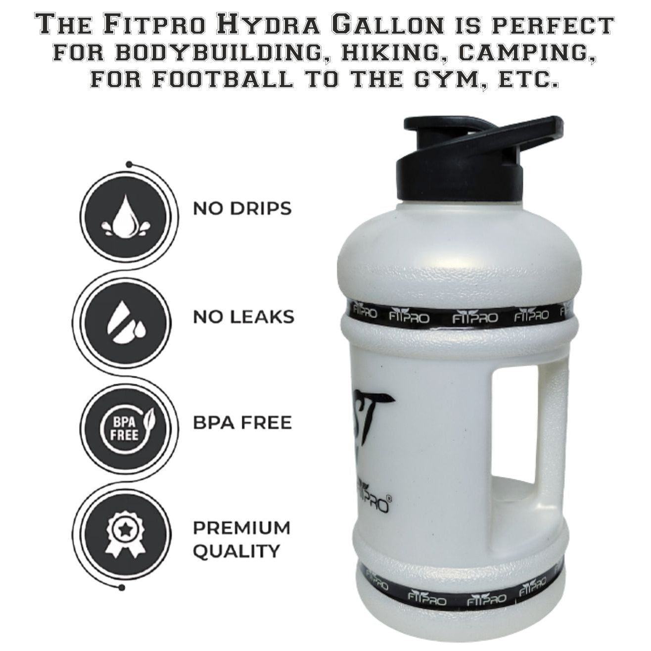 Hydra Beast Mode On 2.2L Gallon Water Bottle