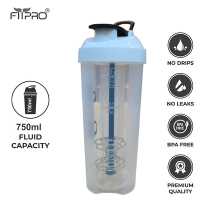 Phantom Shaker Bottle 700ml – Gym Protein Shaker with Mixing Stick & Steel Ball