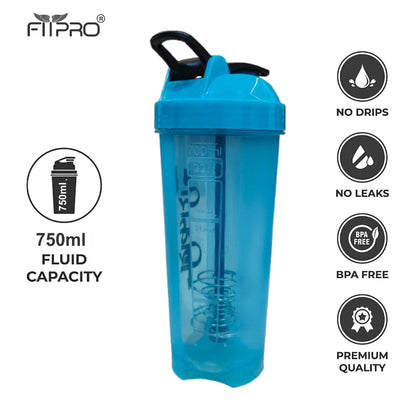 Phantom Shaker Bottle 700ml – Gym Protein Shaker with Mixing Stick & Steel Ball