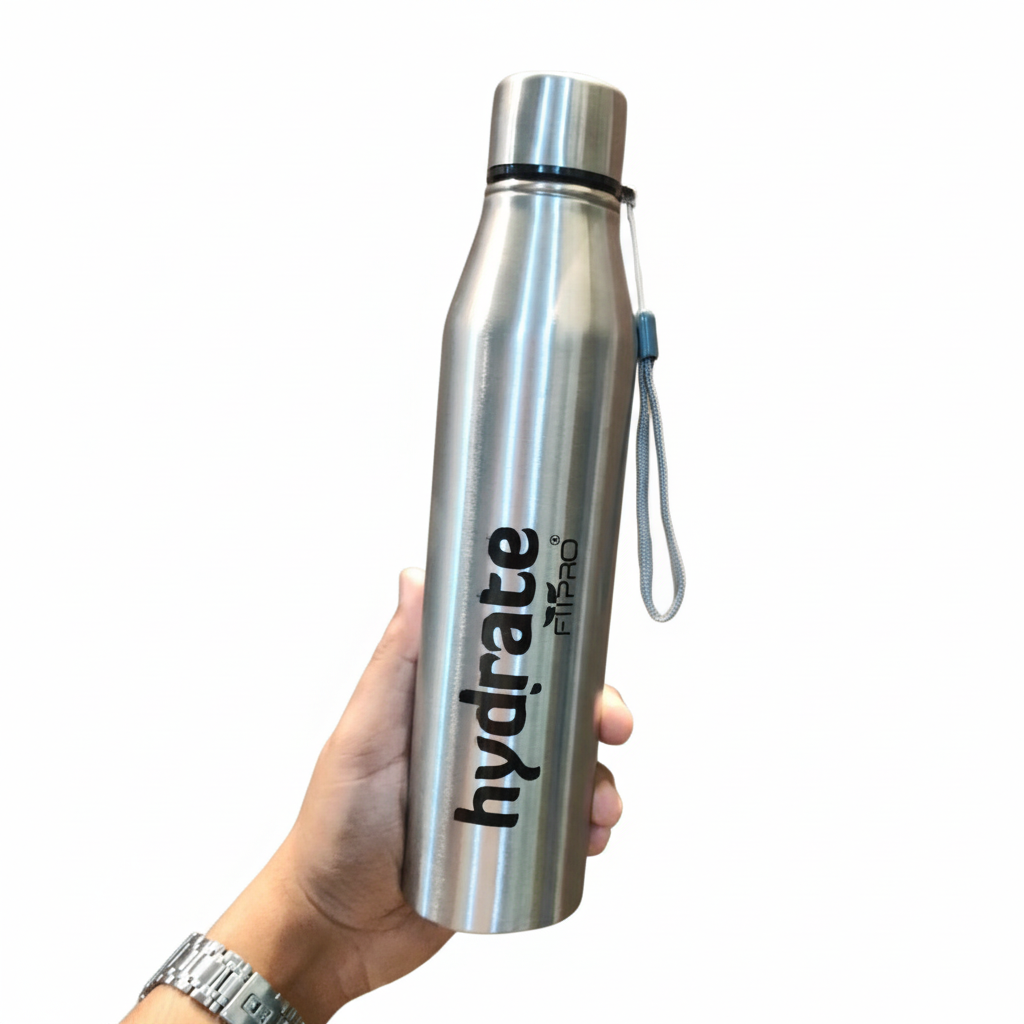 Slimmy Hydrate 900ml Stainless Steel Water Bottle for Office, Travel & Daily Use