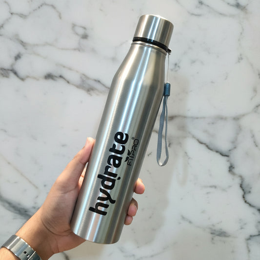 Slimmy Hydrate 900ml Stainless Steel Water Bottle for Office, Travel & Daily Use