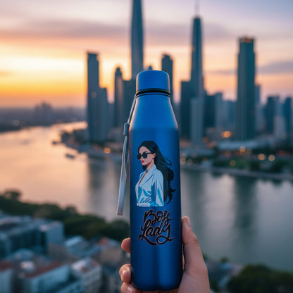 Slimmy 900ml Steel “Boss Lady” Water Bottle  – Premium Designer Personal Use Bottle with Screw Cap