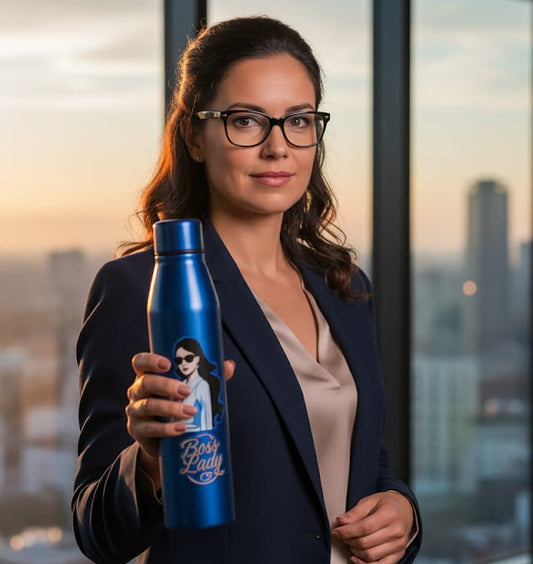 Slimmy 900ml Steel “Boss Lady” Water Bottle